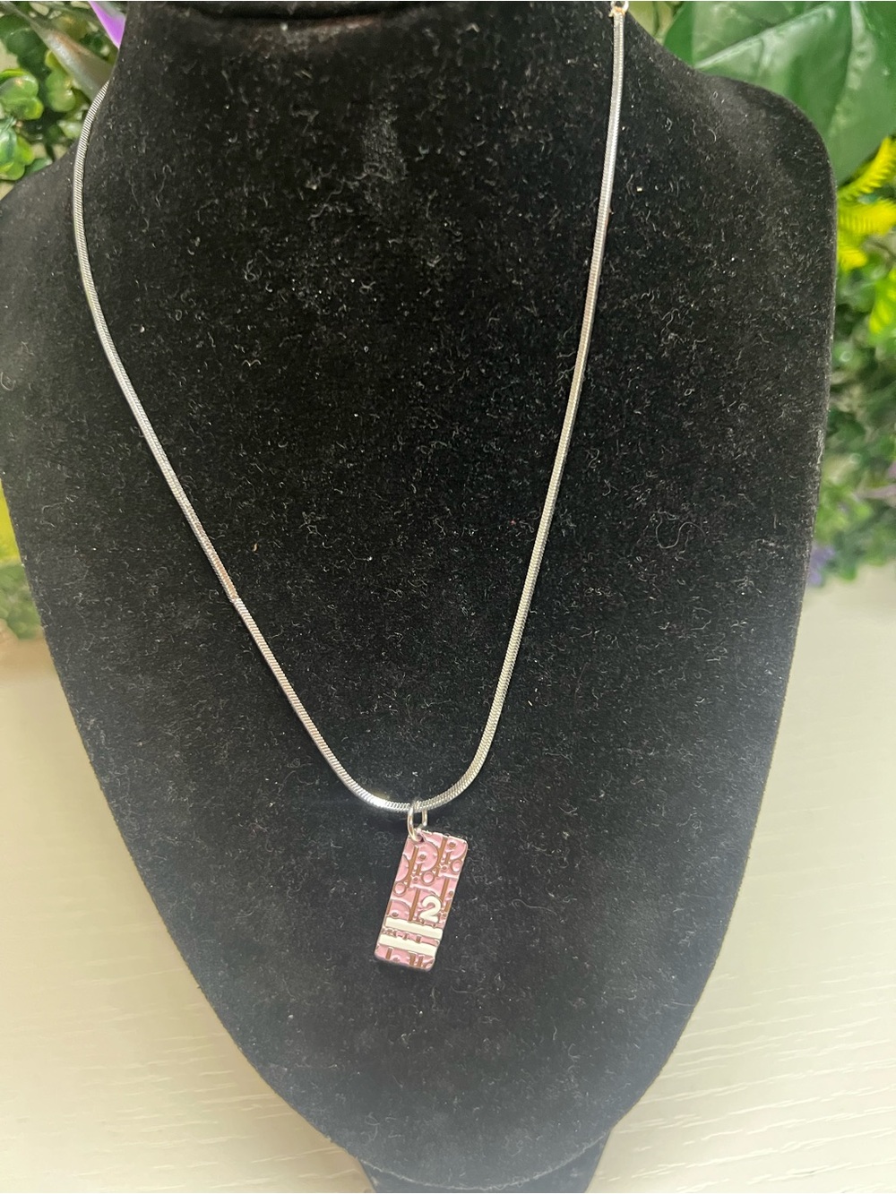 DIOR Pink Trotter Necklace
